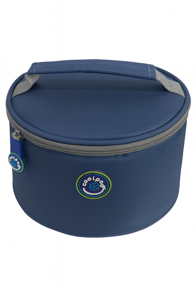 Freezable Round Bento Bag - Navy blue