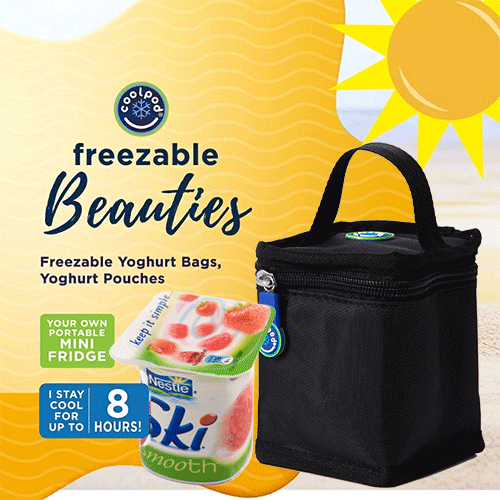 Freezable Yoghurt Bag - Black