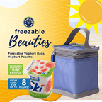 Freezable Yoghurt Bag - Marine Blue