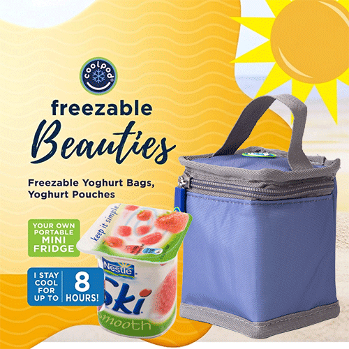 Freezable Yoghurt Bag - Marine Blue