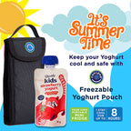 Freezable Yoghurt Squeeze Pouch - Black