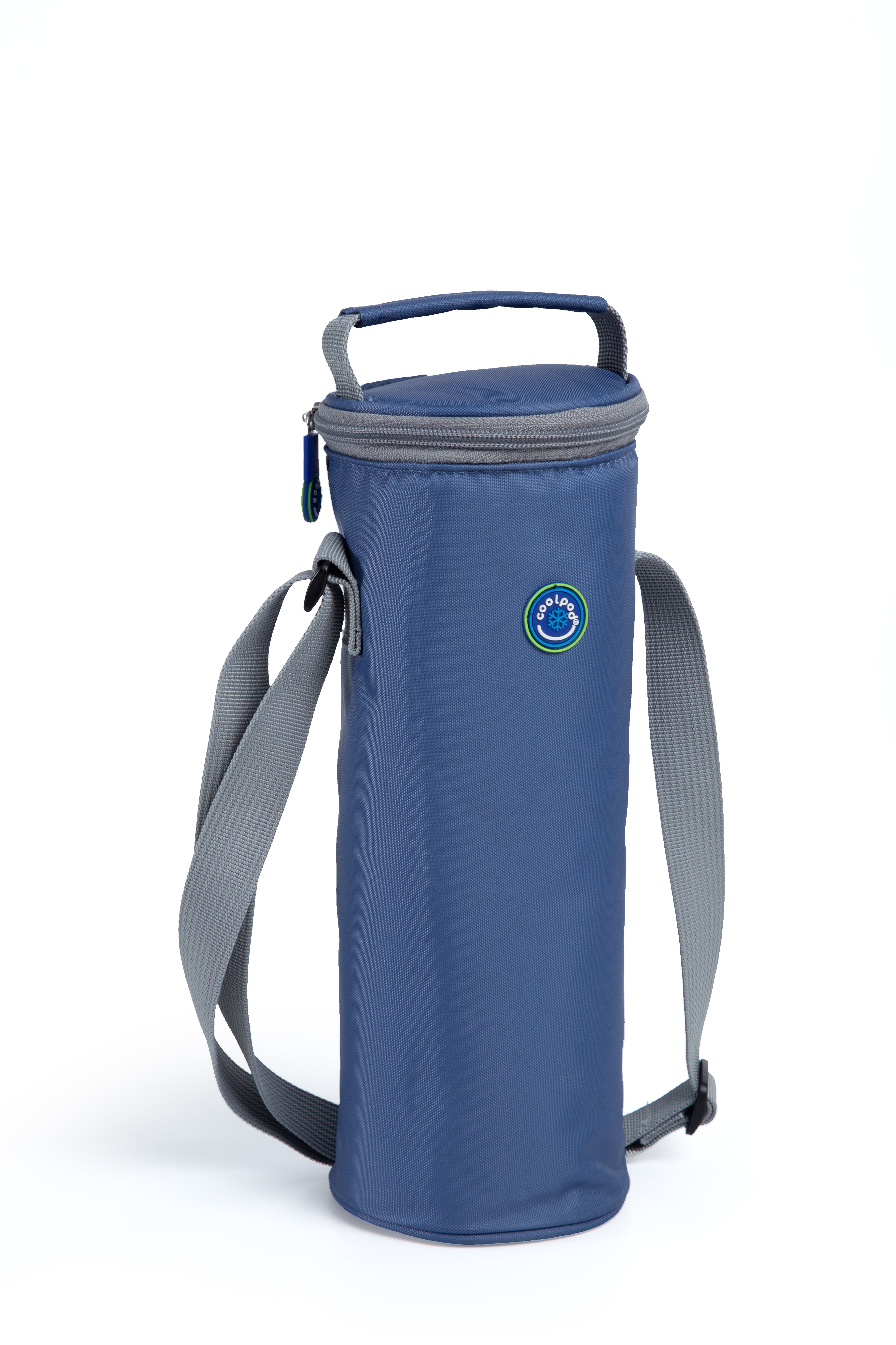 Freezable Bottle Cooler bag - Navy Blue