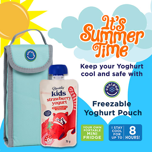 Freezable Yoghurt Squeeze Pouch - Sage