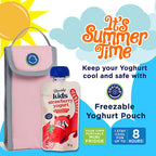 Freezable Yoghurt Squeeze Pouch - Salmon